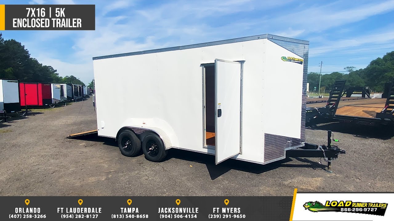 7x16 FAST CARGO TRAILERS ENCLOSED Trailer offered by Load Runner