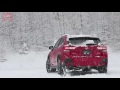 SGP適用SUV第1弾、スバル新型「XV」で雪の駐車場を走行