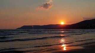 Deniz , Güneş Ve Gün Batımı Sunset