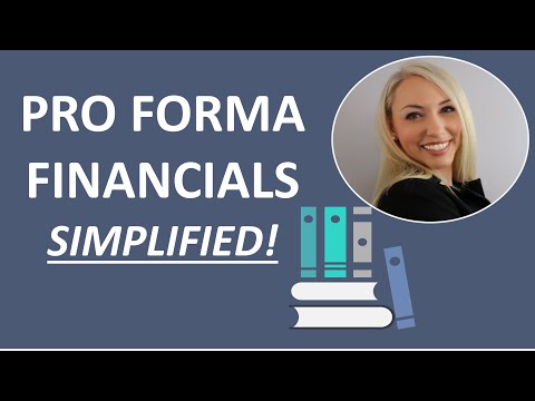 Proforma Financial Statements Explained - What are pro formas and how do I prepare them