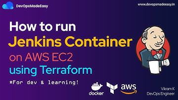 Run Jenkins Container on AWS EC2 Using Terraform