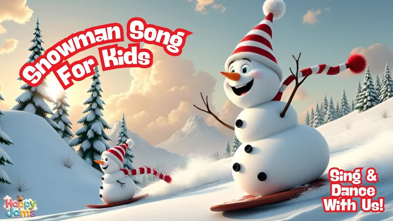 Snowman in the Yard Song for Kids ⛄️ Fun Winter Song for Children - YouTube