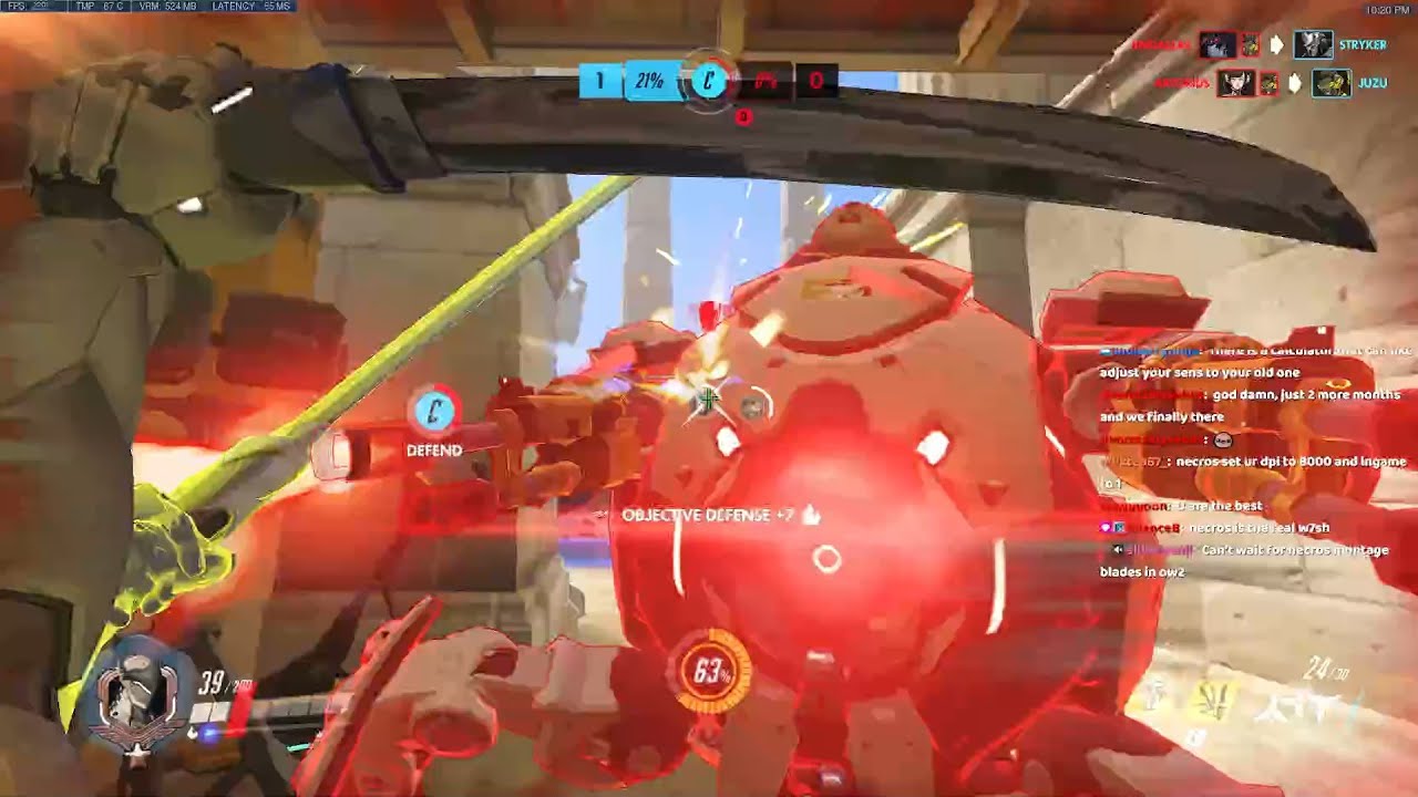 NECROS GENJI OVERWATCH GAMEPLAY SEASON 35 TOP 500