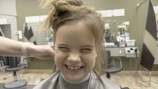 SAD AT GREAT CLIPS | NOT THE HAIRCUT SHE WANTED | WIGS FOR KIDS