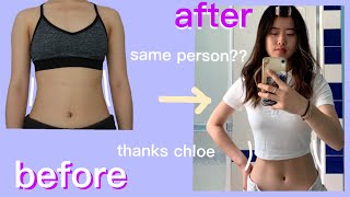i did the chloe ting 2 week ab challenge... but for 5 weeks