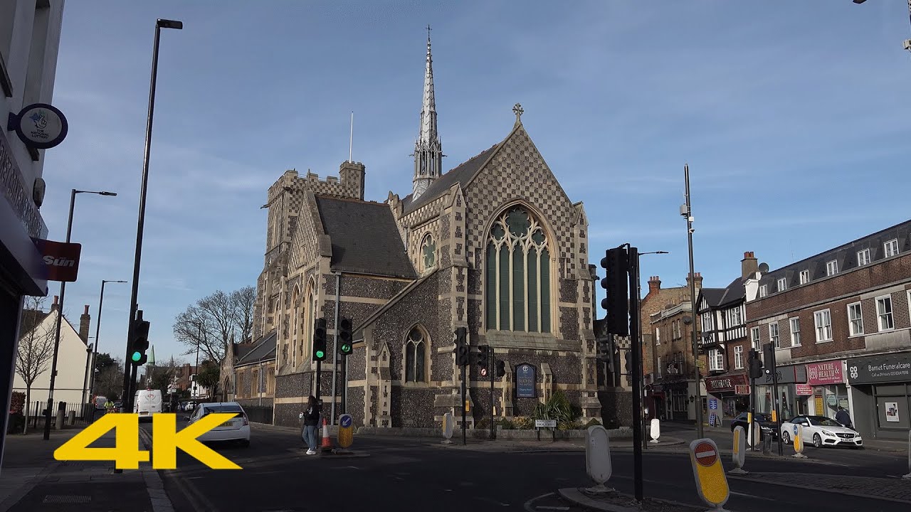 Barnet Walk: Town Centre | Chipping Barnet【4K】