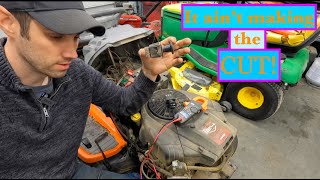 How to fix a riding mower whose blades won&#39;t turn on. (Electric PTO)