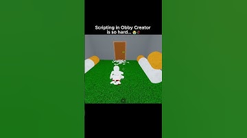 trying to script in obby creator: #shorts #roblox #funny