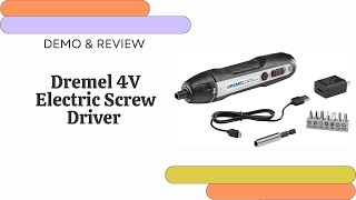 Demo & Review of Dremel 4V Cordless Electric Screwdriver powertools amazonreview toolsreview diy