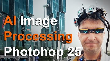 Cool portrait in Cyberpunk style! AI Processing Photoshop 25