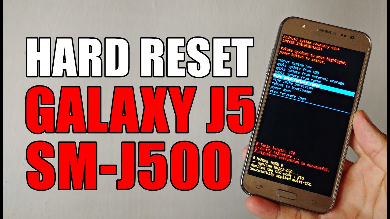 How To Factory Reset Your Samsung Galaxy J5 Team Knowhow