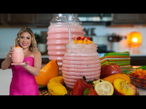 Creamy agua fresca de frutas, from the video