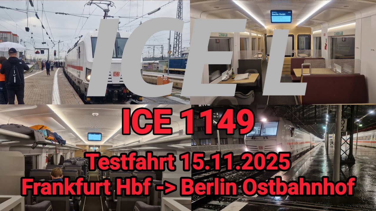 ICE L Testfahrt. Vom 15.11.25. Meine Erlebnisse und Eindrücke.