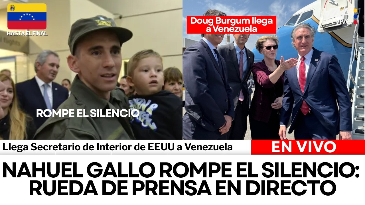 VIVO | Nahuel Gallo ofrece rueda de prensa hoy 4MAR - Secretario de Interior EEUU llega a #Venezuela