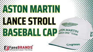 ASTON MARTIN LANCE STROLL BASEBALL CAP WHITE - Hands on