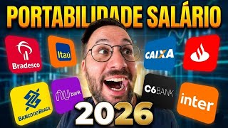 ONDE LEVAR SEU SALÁRIO EM 2026? Os 5 Melhores Bancos para Portabilidade!