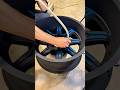 Powder Coating Wheels Black and Blue #powdercoating #wheels