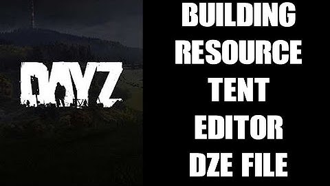 DayZ Pioneer Corps Building Resources Tent Custom dze File For DayZ Editor Mod (PC & Console)