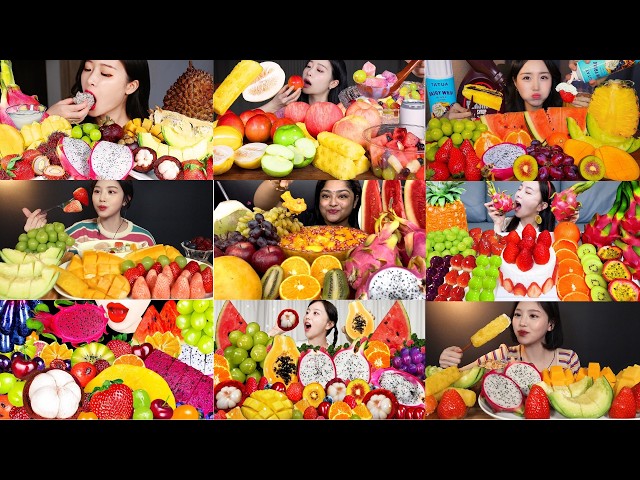 Food Cravings BEST FRUIT PLATTER EATING COMPILATION 3x Speed ASMR MUKBANG BIGBITES✅ pt 220