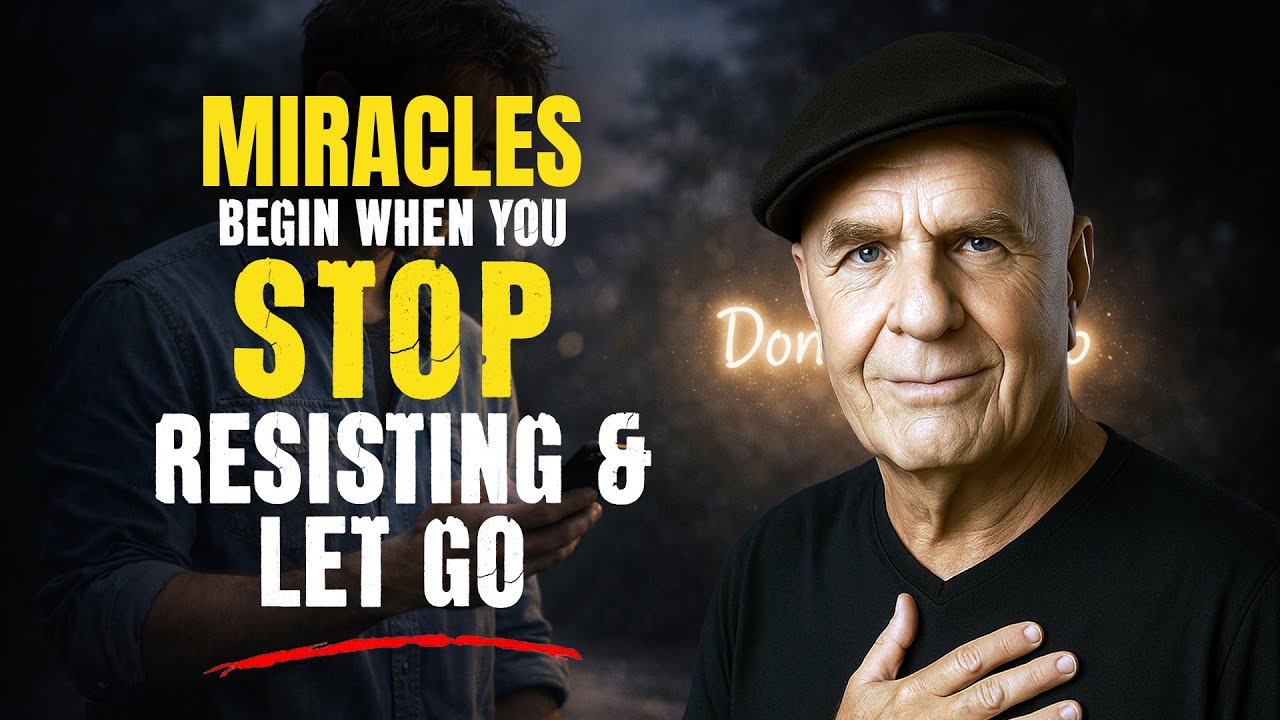 Miracles Begin When You Stop Resisting and Let Go - Wayne Dyer