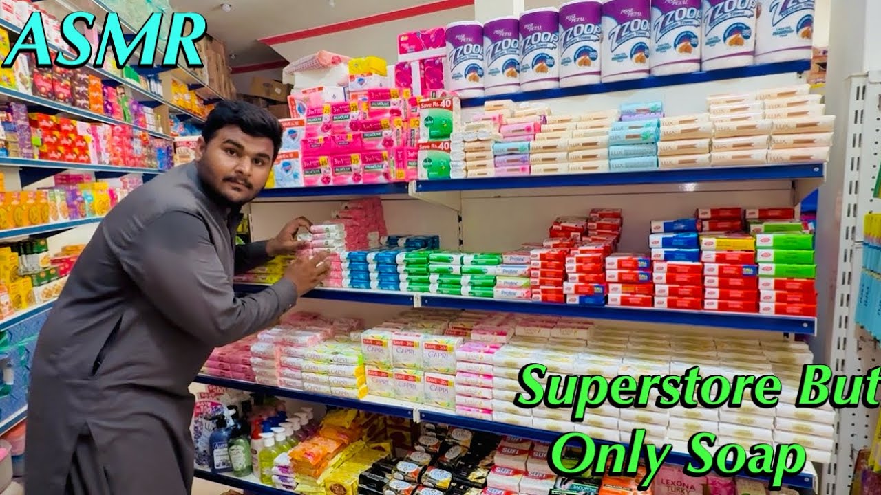 Asmr in superstore but only soap🧼 Tapping 