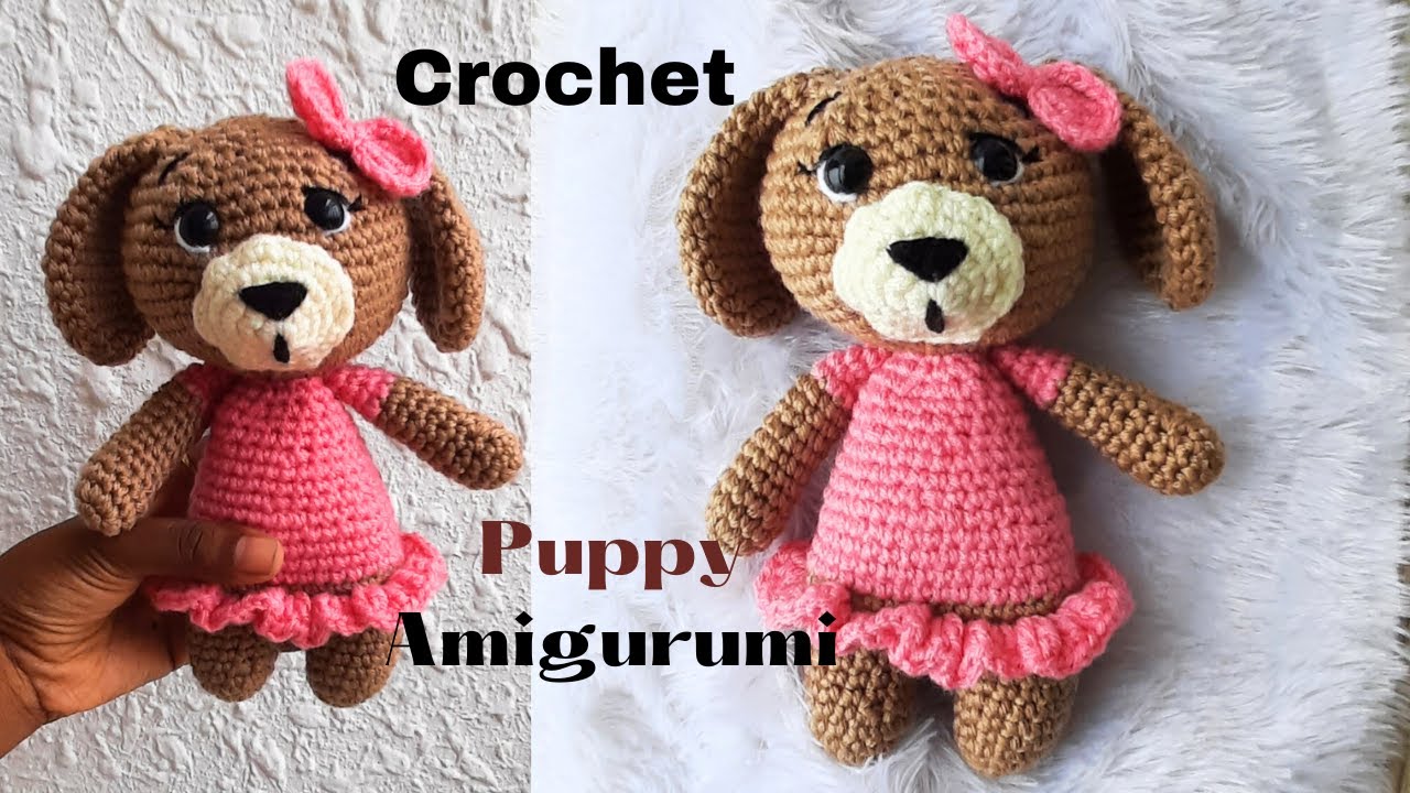 crochet amigurumi puppy dog crochet amigurumi dog pattern free crochet crocheting 