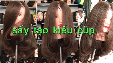 sấy cúp tóc dài - teach drying style