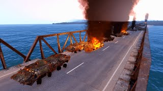 🔴 New Ukrainian Missile Javelin Destroyed Bridge with Russian Armored Convoy - MilSim Arma 3