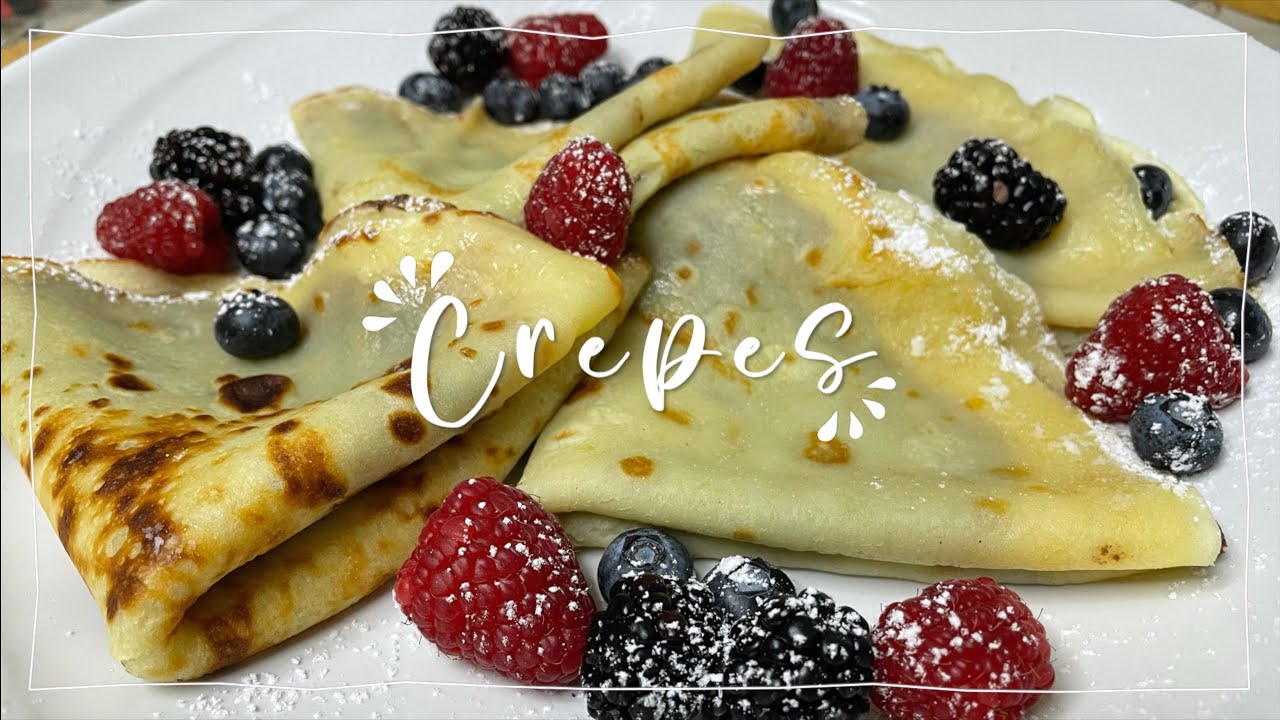 HOW TO MAKE CRÊPES IN EASY WAY COOKED BY MY SON BASIC CREPE RECIPE