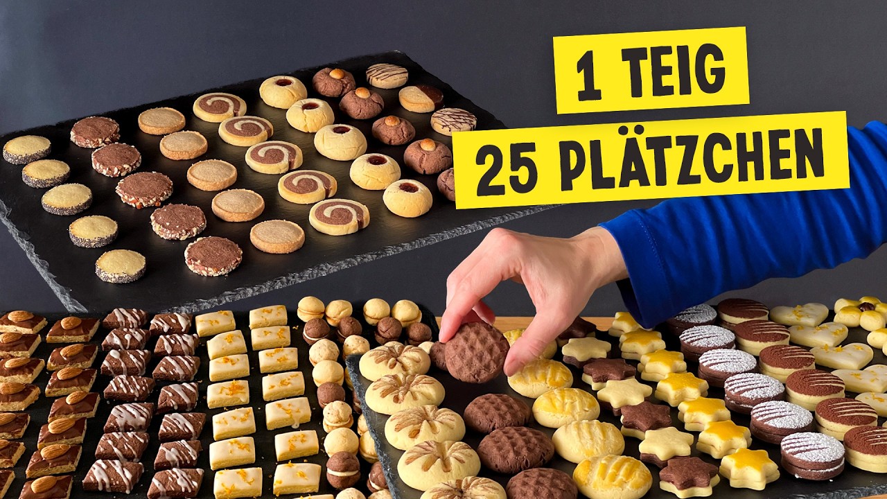 Das ultimative Plätzchenrezept - aus 1 Teig 25 Weihnachtsplätzchen