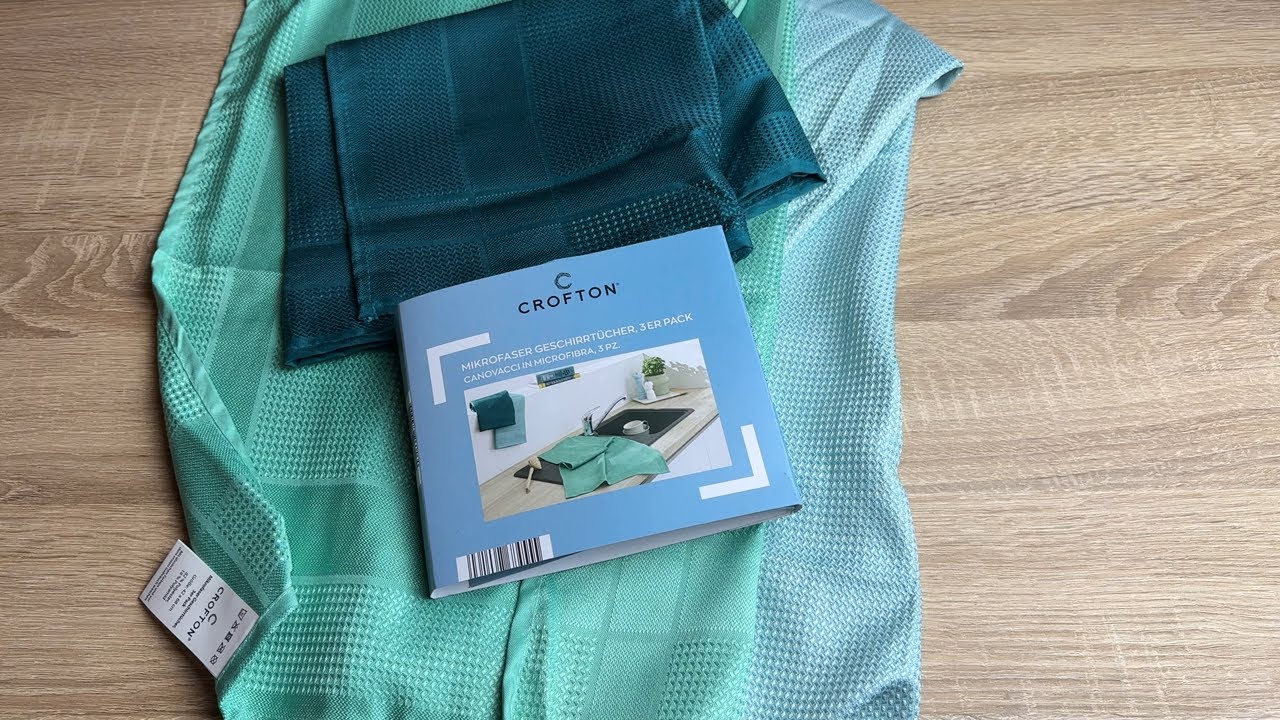 ALDI CROFTON Mikrofaser Geschirrtücher 3erPack YouTube