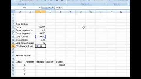 Fixed Principal Amortization Schedule Part 3