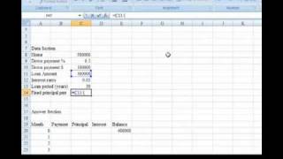 Fixed Principal Amortization Schedule Part 3