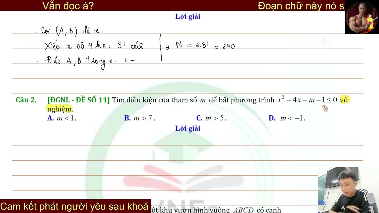 Chữa đề thi thử ĐGNL ĐHQGHN (HSA) (Thầy Lương Văn Huy)