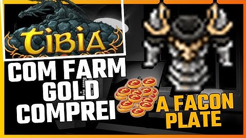 Tibia: Diario tibiano, COMPREI com farm a Falcon Plate !