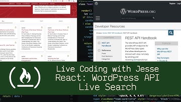 React: WordPress API Live Search - Live Coding with Jesse