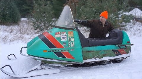 $130 Auction Find Snowmobile Sat 40 Years Untouched. Will It Run?