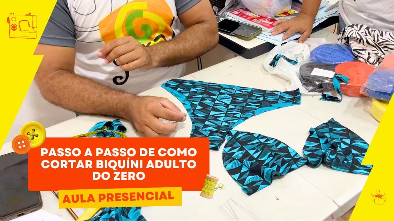 PASSO A PASSO DE COMO CORTAR BIQUÍNI ADULTO DO ZERO