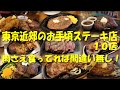 【東京近郊のお手頃ステーキ店10店】大手チェーンとは違う、個性的なステーキ店10店!【ステーキ】【ビフテキ】【洋食】【ステーキハウス】【ステーキレストラン】【レストラン】