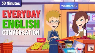 30 Minutes Learn English Speaking Conversation for Beginners | English Story to Improve Listening