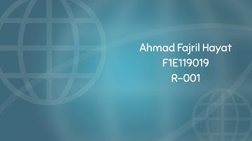 Desain Jaringan pada Simulasi Jaringan Cisco Packet Tracer | | Ahmad Fajril Hayat - F1E119019