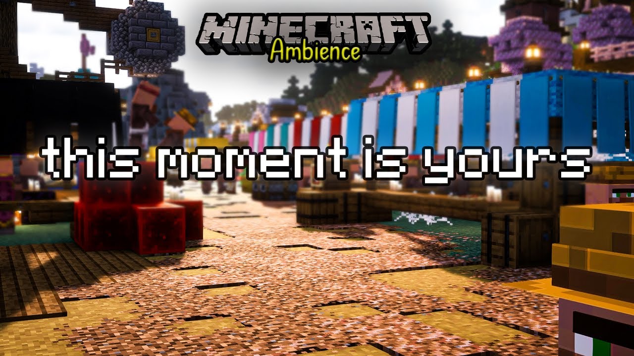 peace in the harbor market 🌊✨ | Relaxing Minecraft Ambience