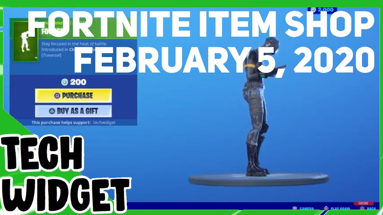 Fortnite Item Shop *NEW* FOCUSED EMOTE! [February 5, 2020] (Fortnite Battle Royale)
