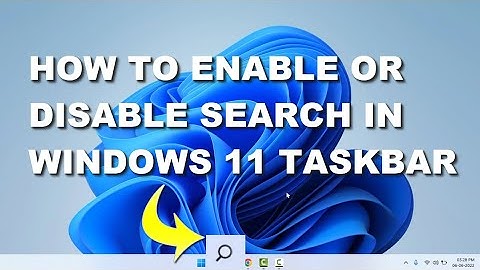 How to Show or Hide the Taskbar Search Button on Windows 11