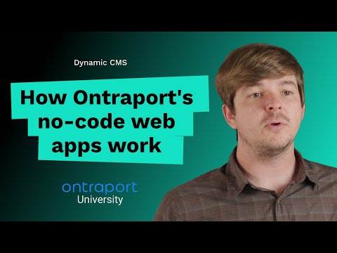 Get an overview of how to build a web app in Ontraport