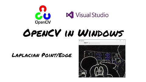 [OpenCV in Windows] Laplacian Sample