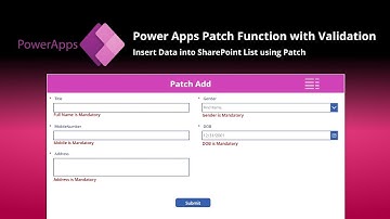 Patch in Power Apps: Insert Data & Add Validations in SharePoint | Label validation in Power Apps