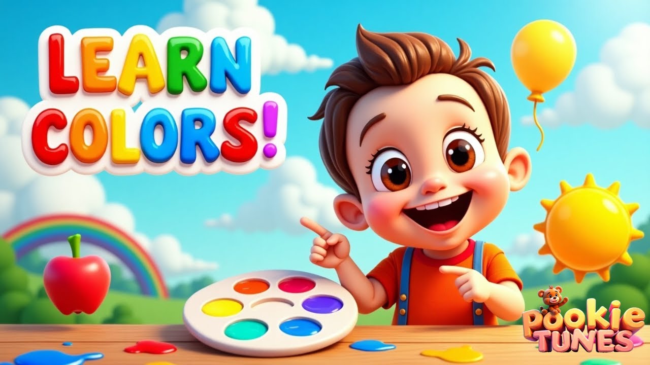 🌈 Fun Colors Song for Toddlers! 🎶 Learn Colors with Music & Nursery ...