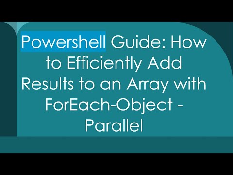 Powershell Guide: How