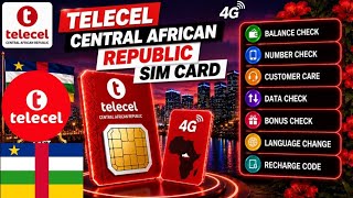Telecel Central African Republic SIM Card Balance Check Recharge Code customer service #worldwork50